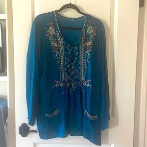 Johnny Was embroidered top